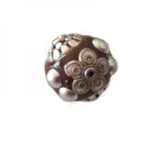 Bola marrón chocolate 20mm, paso 2mm